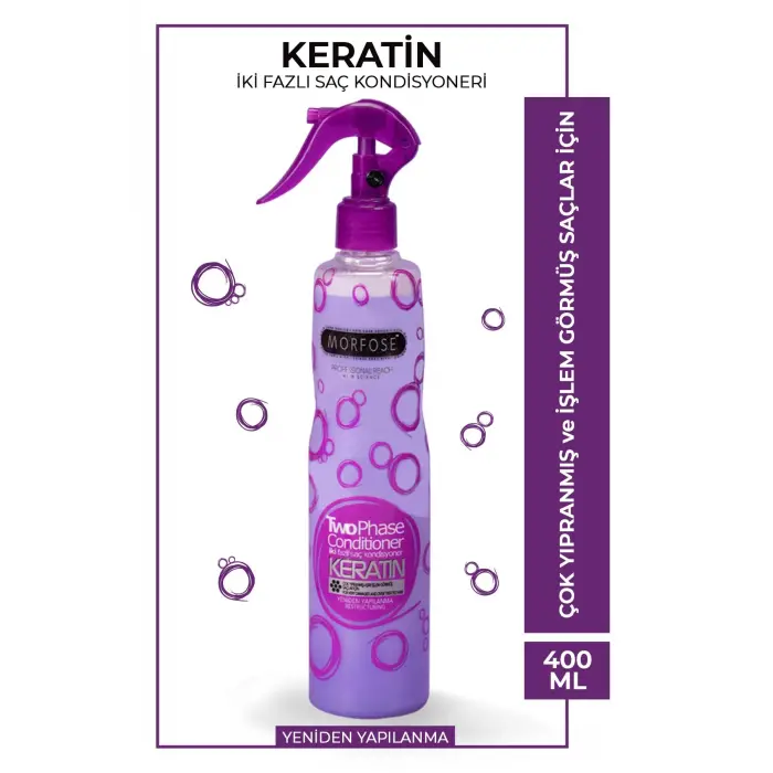 Keratin Içerikli Fön Suyu Mor 400 Ml