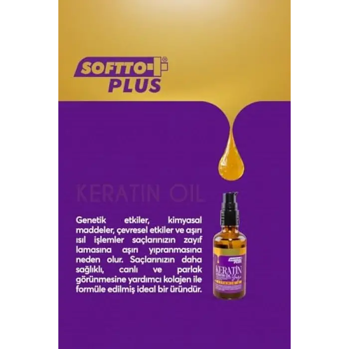 Keratin Saç Bakım Yağı 50 ML