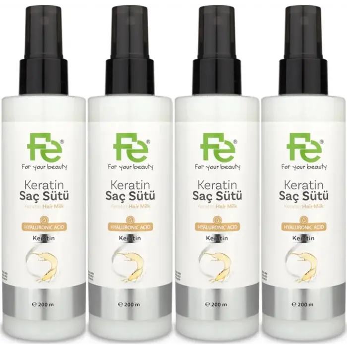 Keratin Saç Sütü 200ml, 4lü Set