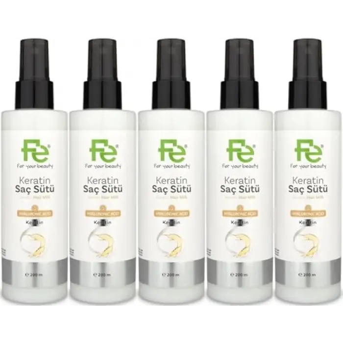 Keratin Saç Sütü 200ml, 5li Set