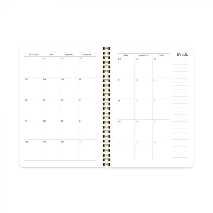 Keskin A5 Spiralli Akademik Ajanda - Mavi