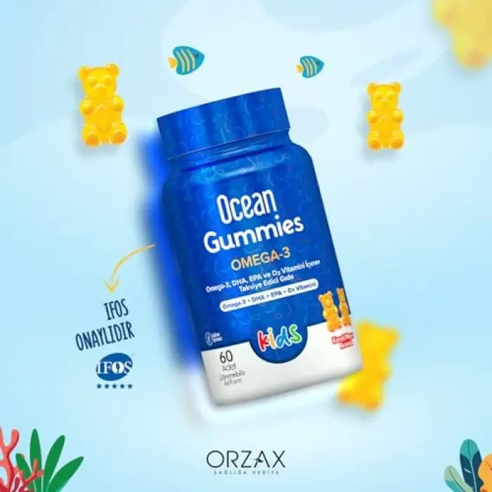 Kids Gummies Omega 3 60 Çiğnenebilir Jel Form