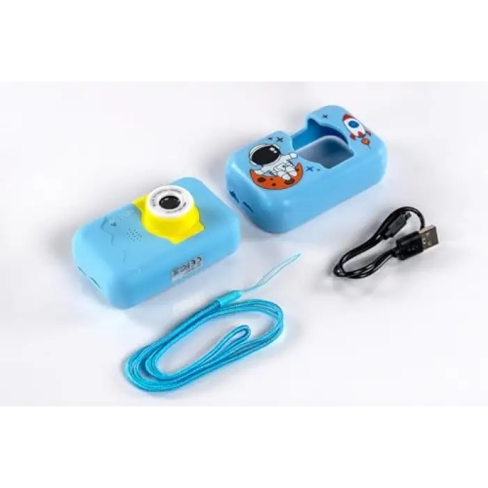 Kıds Selfie Digital Camera (Blue)