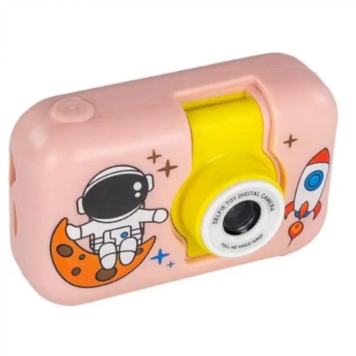 Kıds Selfie Digital Camera (Pink)