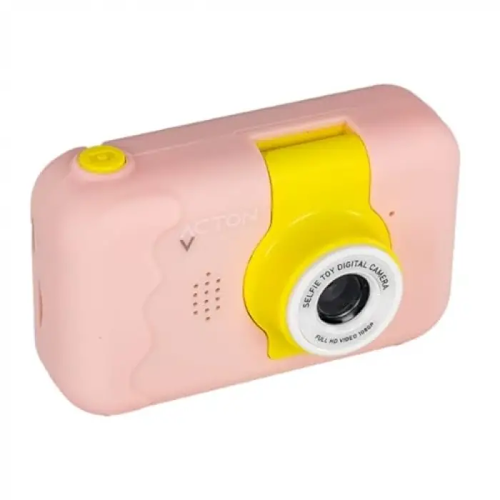 Kıds Selfie Digital Camera (Pink)