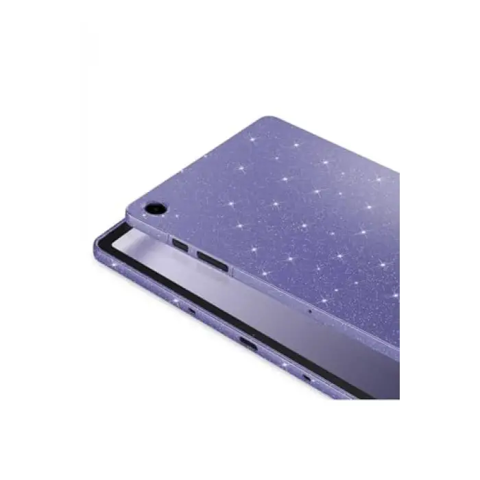 Kılıf; Galaxy Tab S10 Lite Simli Parlak Görünümlü Tablet Koton, Siyah 2