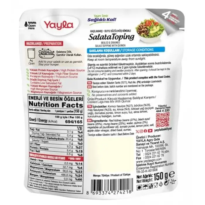 Kinoalı Salata Toping 150 g