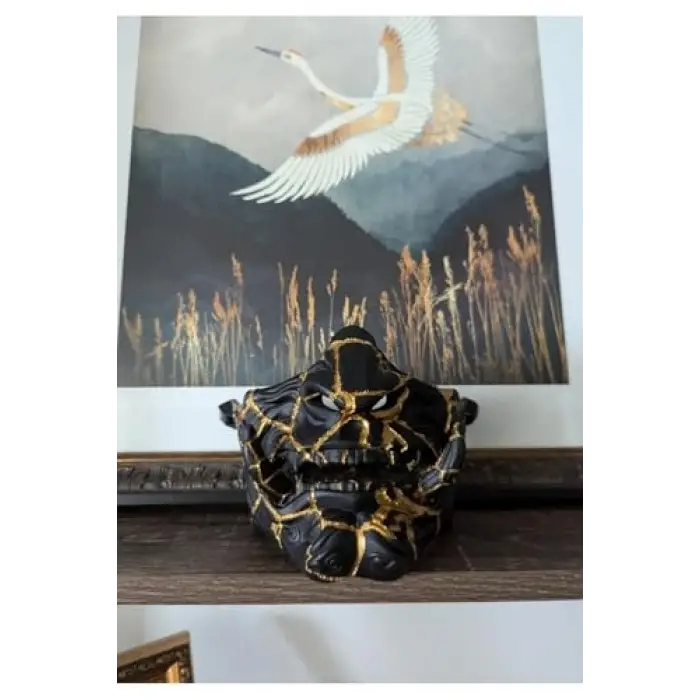 Kintsugi Oni Maskesi, Samurai Oni Mask, Samuray Maskesi, DLCONİMASK1