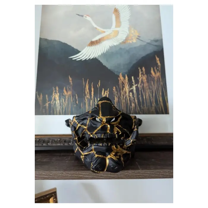 Kintsugi Oni Maskesi, Samurai Oni Mask, Samuray Maskesi, DLCONİMASK1