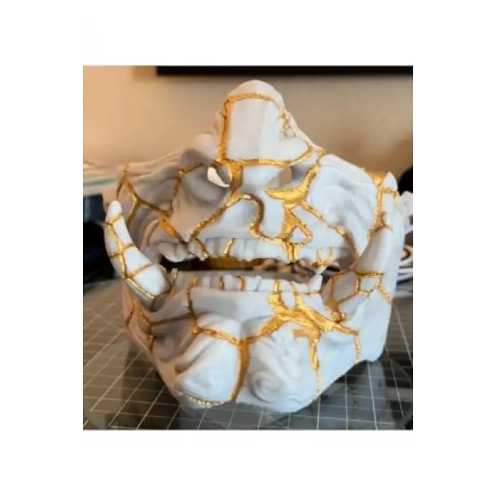 Kintsugi Oni Maskesi, Samurai Oni Mask, Samuray Maskesi, ONİMASK2