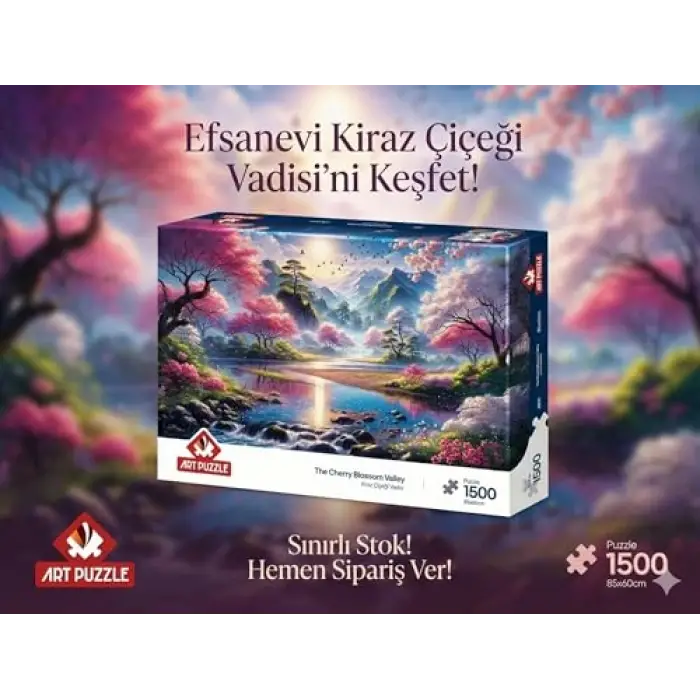 Kiraz Çiçeği Vadisi 1500 Parça Puzzle