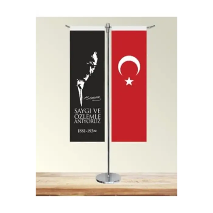 Kırlangıç Figürlü Masaüstü Bayrağı