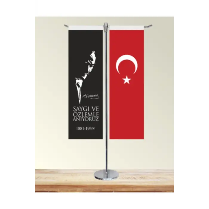 Kırlangıç Figürlü Masaüstü Bayrağı