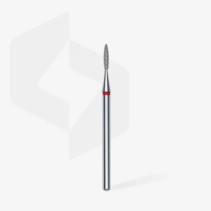 Kırmızı 014 kör uçlu ateş model elmas manikür freze ucu FA10R016-8