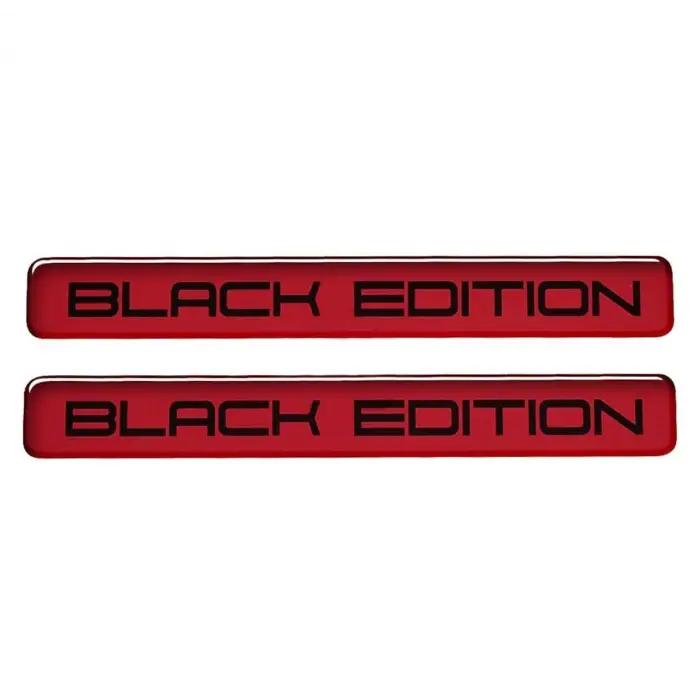 Kırmızı 3D Black Edition Sticker