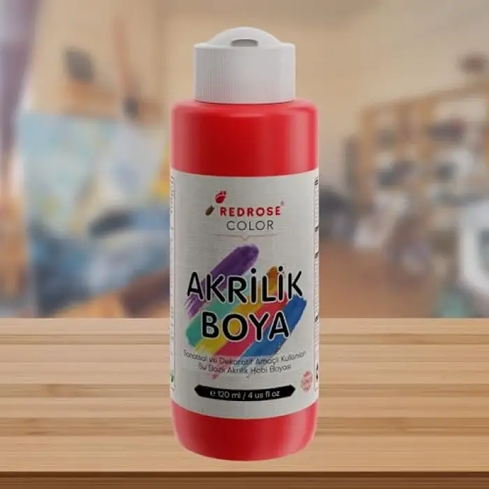 Kırmızı Akrilik Boya 120 ml