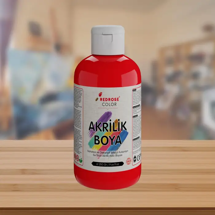Kırmızı Akrilik Boya 250 g