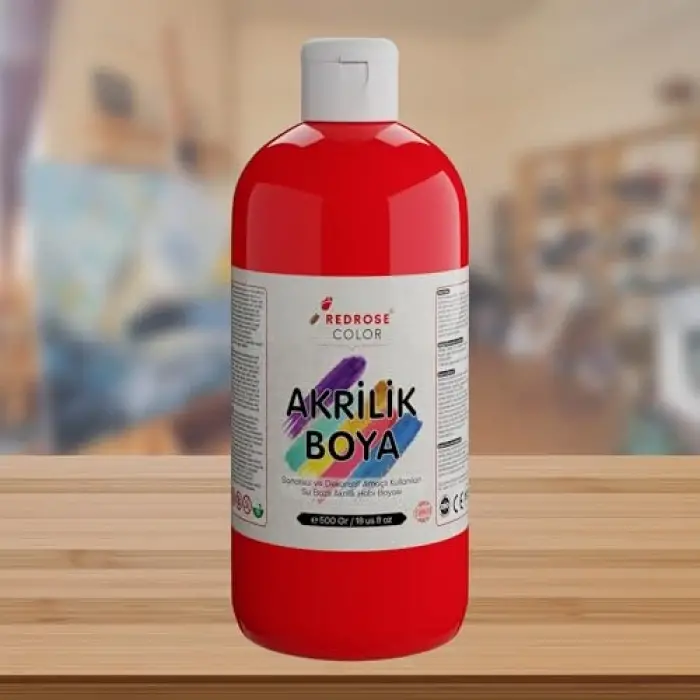 Kırmızı Akrilik Boya 500 g