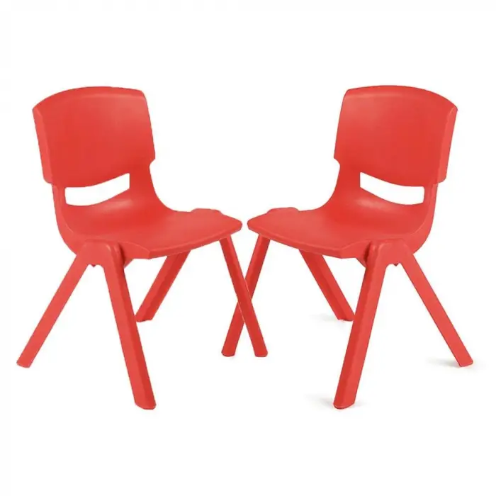 Kırmızı çocuk sandalyesi 2li set