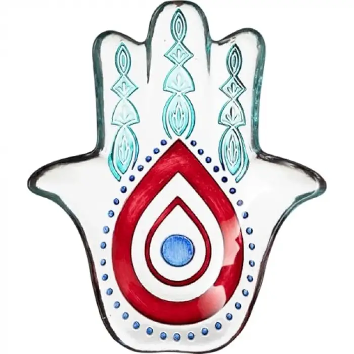 Kırmızı dekoratif tabak, 27 cm