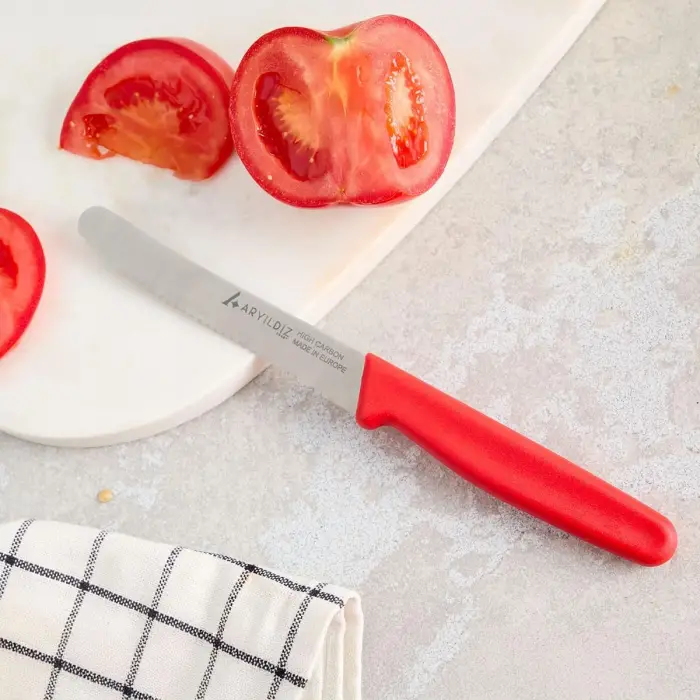 Kırmızı domates bıçağı, 11 cm