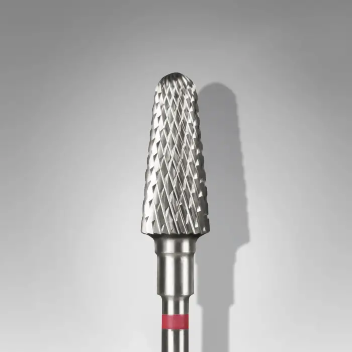 Kırmızı Frustum Çelik Manikür Freze Ucu FT70R060/14