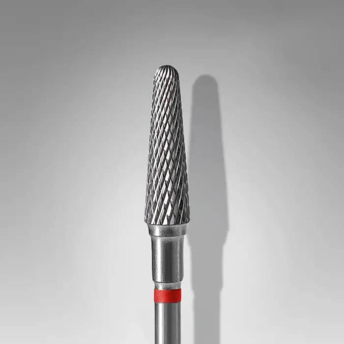 Kırmızı Frustum FT70R040/13 çelik manikür törpü ucu