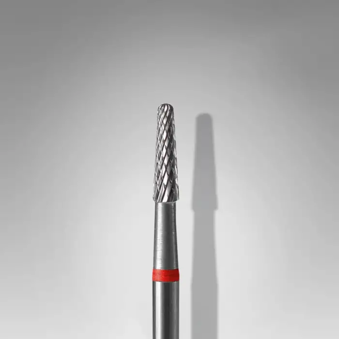 Kırmızı Koni Çelik Manikür Freze Ucu FT71R023/8