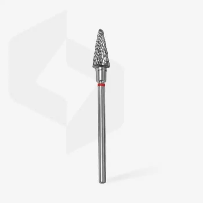 Kırmızı Koni Çelik Manikür Freze Ucu FT71R060/14