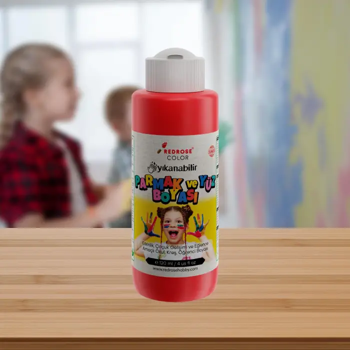 Kırmızı Parmak Boyası, 120 ml