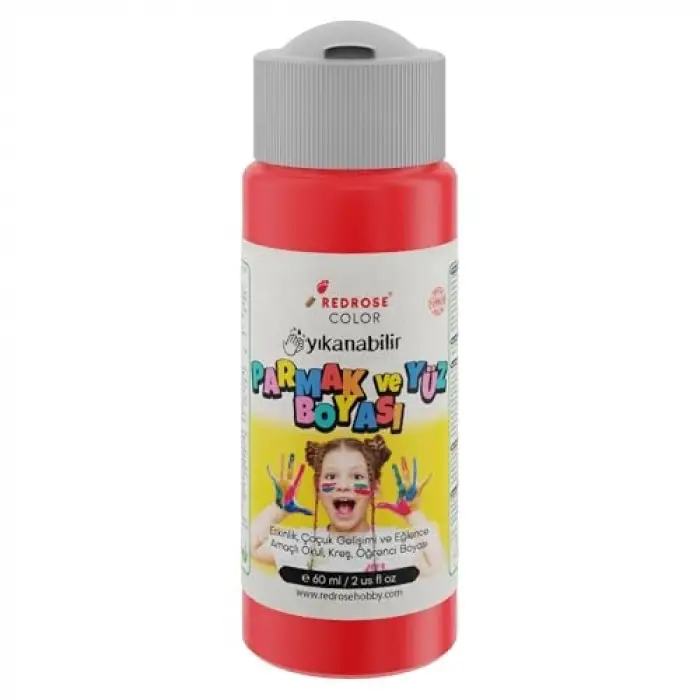 Kırmızı Parmak Boyası, 60 ml