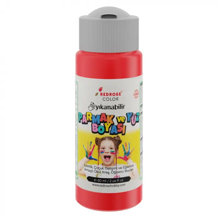 Kırmızı Parmak Boyası, 60 ml