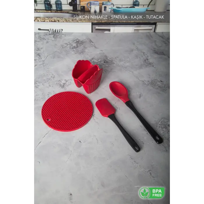 Kırmızı Silikon Nihale Seti