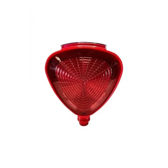 Kırmızı Solar Flaşörlü Üçgen Reflektör
