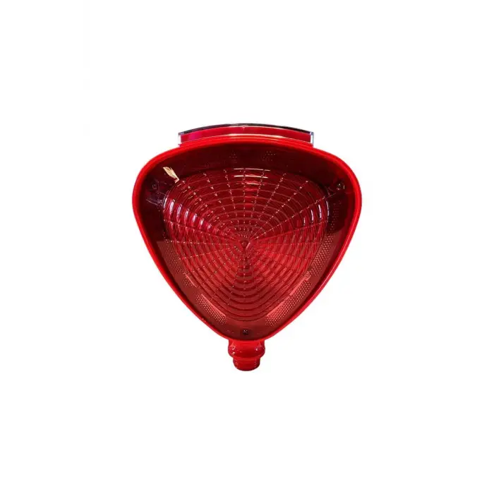 Kırmızı Solar Flaşörlü Üçgen Reflektör