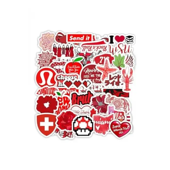 Kırmızı Tutku Sticker Seti