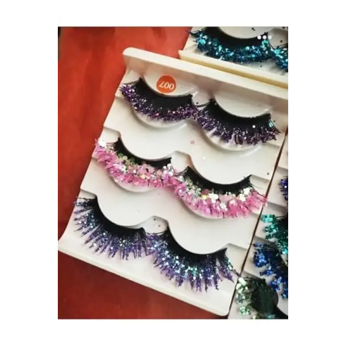 Kirpik 3Lu Özel Tasarım Glitter Kirpik 3D