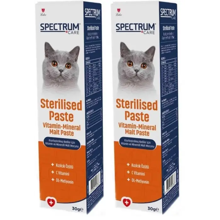 Kısırlaştırılmış Kediler için Vitaminli Malt Paste 30 Gram
