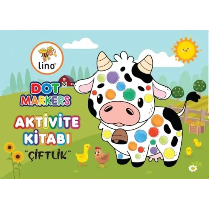 Kitabı Çiftlik Dot Markers Boyama