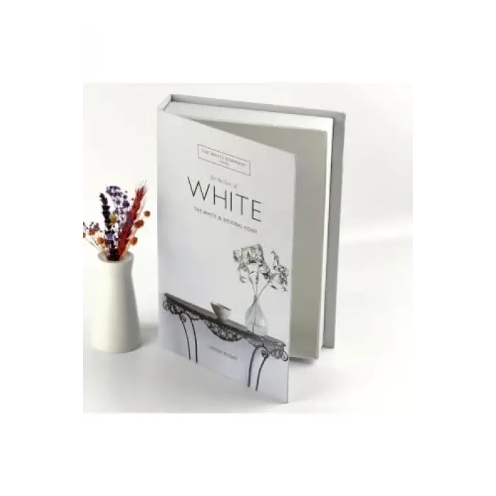 Kitap Görünümlü Dekoratif Kutu, White