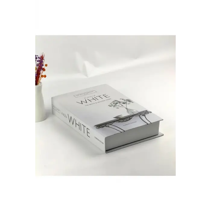 Kitap Görünümlü Dekoratif Kutu, White