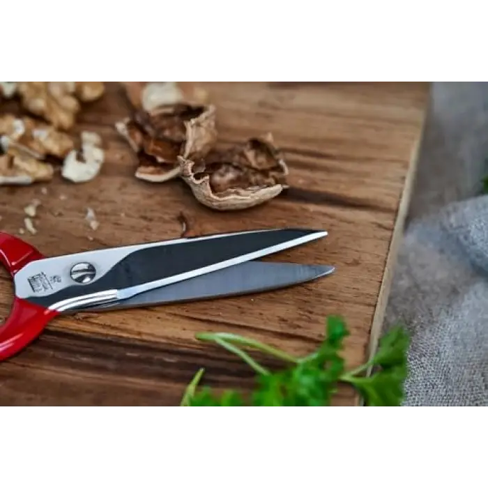 Kitchen Shears Çok Amaçlı Makas, Paslanmaz Çelik, Kırmızı