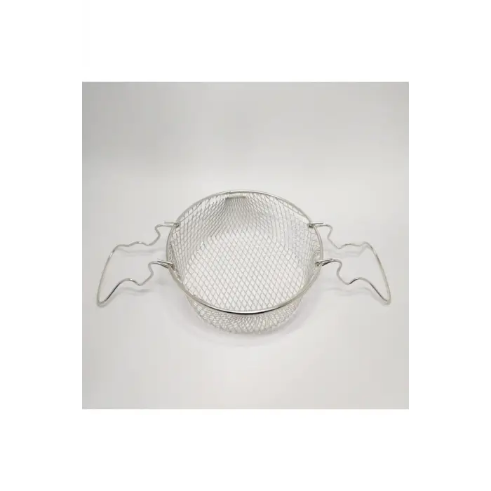 Kızartma Teli Çift Kulplu Cips Sepeti, 22 Cm
