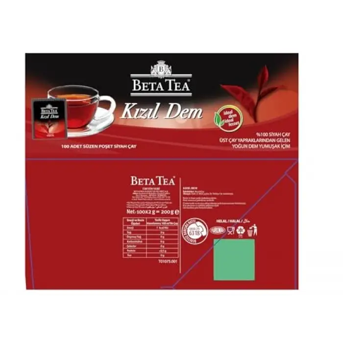 Kızıl Dem Poşet Çay 100x2 g