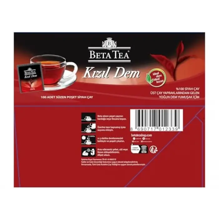 Kızıl Dem Poşet Çay 100x2 g
