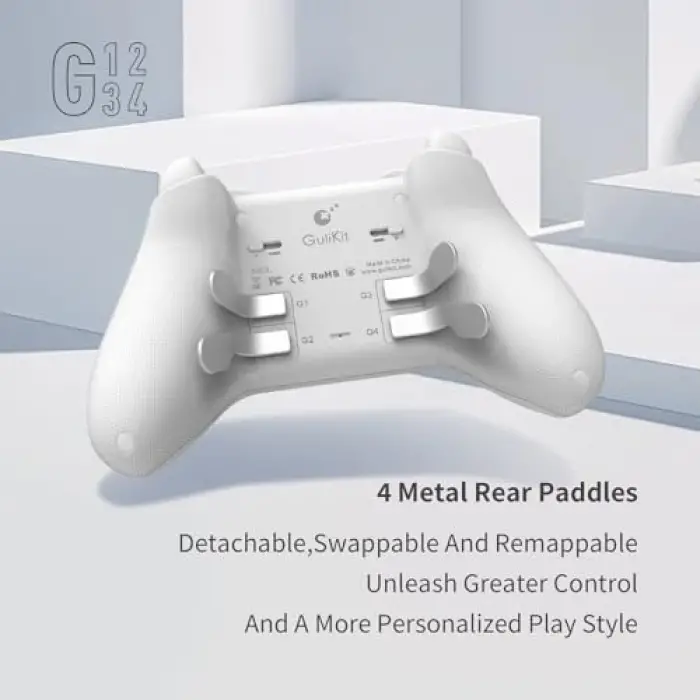 KK3 Max Game Controller Hall Effect Joysticks Analog & Digital Triggers Wireless Pro 1000HZ Polling Rate Maglev/HD/Rotory Vibration Compatible with Switch/Switch 2/PC/Android/iOS/Steam Deck