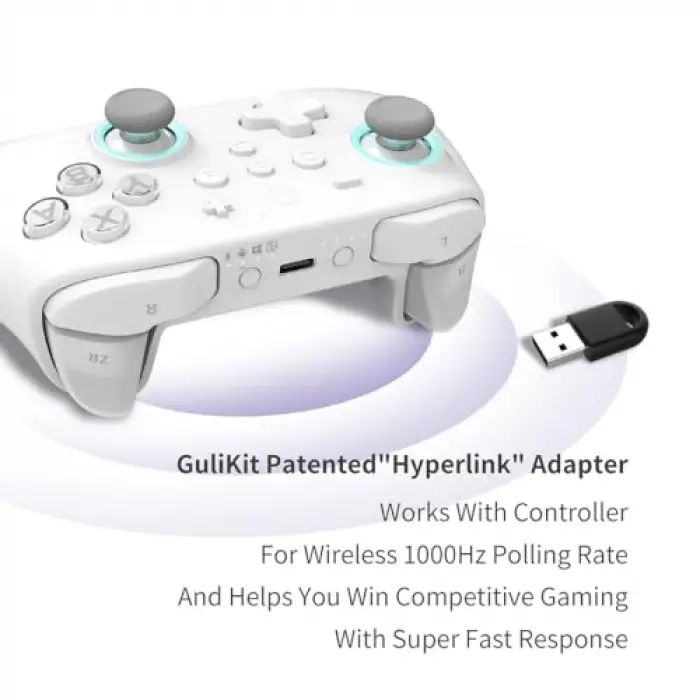 KK3 Max Game Controller Hall Effect Joysticks Analog & Digital Triggers Wireless Pro 1000HZ Polling Rate Maglev/HD/Rotory Vibration Compatible with Switch/Switch 2/PC/Android/iOS/Steam Deck