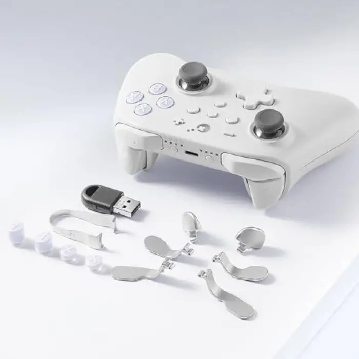 KK3 Max Game Controller Hall Effect Joysticks Analog & Digital Triggers Wireless Pro 1000HZ Polling Rate Maglev/HD/Rotory Vibration Compatible with Switch/Switch 2/PC/Android/iOS/Steam Deck