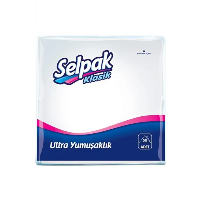 Klasik Mini Beyaz Peçete, 50li