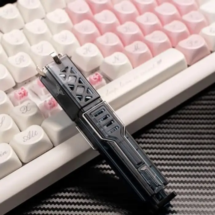 Klasse Keycap ve Switch Puller, 2si 1 Arada Klavye Tuş ve Switch Sökme Aparatı (Dark)